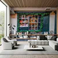 Charming Teddy Bear Shop Front Wall Mural