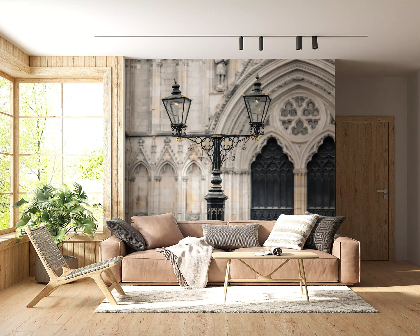 Gothic Cathedral Lantern Wall Mural