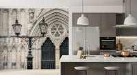 Gothic Cathedral Lantern Wall Mural