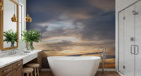 Golden Dusk Horizon Wall Mural