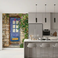 Mediterranean Blue Doorway Wall Mural