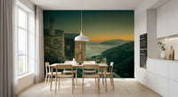 Mediterranean Cliffside Haven Wall Mural