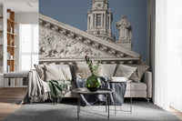 Neoclassical Architectural Facade Wall Mural