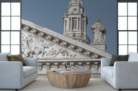 Neoclassical Architectural Facade Wall Mural