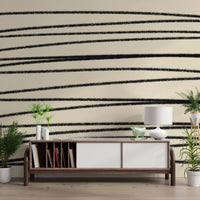 Raw Sketch Texture Pattern Wall Mural