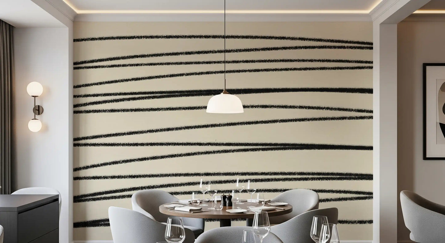 Raw Sketch Texture Pattern Wall Mural
