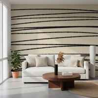 Raw Sketch Texture Pattern Wall Mural