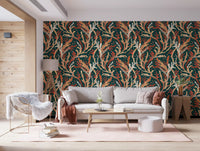 Abstract Seaweed Foliage Wallpaper⁠