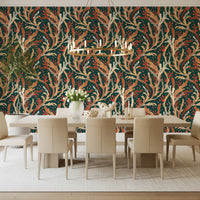 Abstract Seaweed Foliage Wallpaper⁠