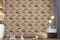 Rustic Western Cowboy Hat Pattern Wallpaper⁠