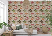Rustic Western Cowboy Hat Pattern Wallpaper⁠