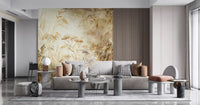 Golden Meadow Botanical Study Wall Mural