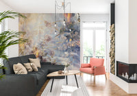 Misty Morning Botanical Wash Wall Mural