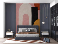 Premium rose abstract wall mural with contemporary design GD11247