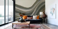 Olive Sage Rolling Hills Wall Mural