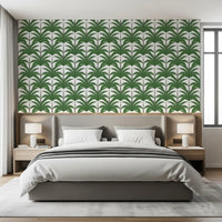 Arched Palm Frond Botanical Art Wallpaper⁠