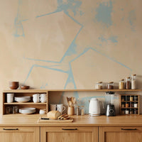 Geometric Sand and Sky Abstract Wall Mural