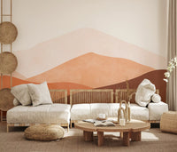 Abstract Ombre Mountains Wall Mural