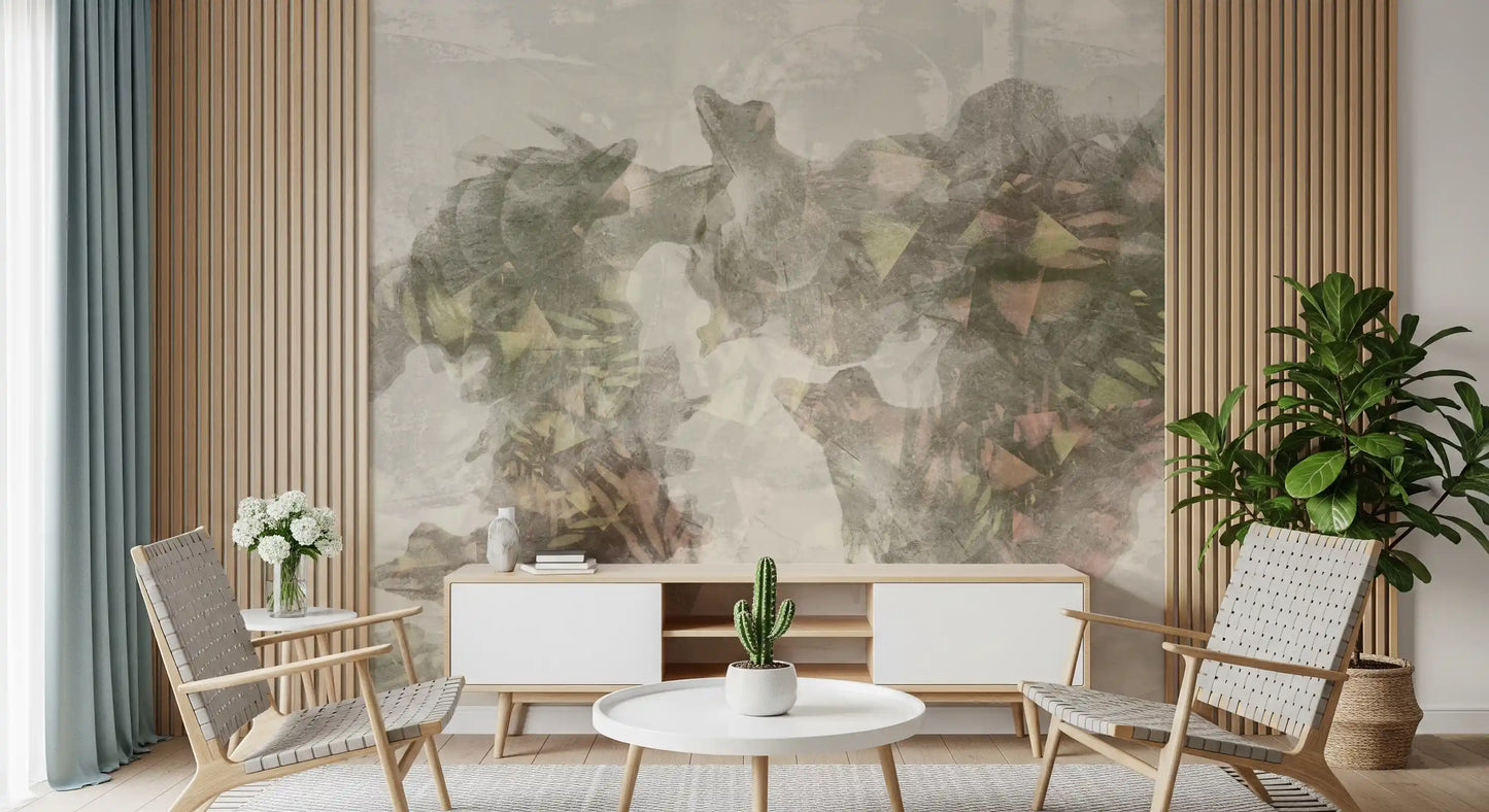 Abstract Ethereal Wash Wall Mural