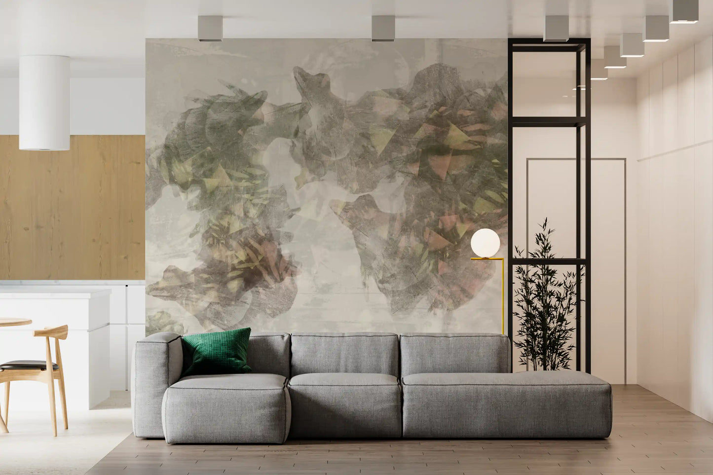 Abstract Ethereal Wash Wall Mural