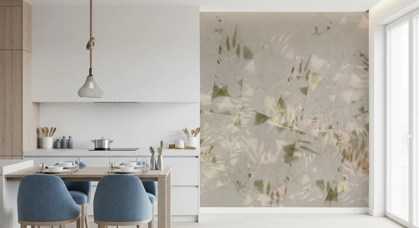 Soft Brushstroke Foliage Wall Mural