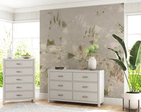 Soft Brushstroke Foliage Wall Mural