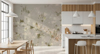 Soft Brushstroke Foliage Wall Mural