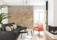 Abstract Earthy Textured Layers Wall Mural