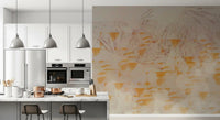 Abstract Earthy Textured Layers Wall Mural