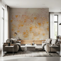 Abstract Earthy Textured Layers Wall Mural