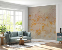 Abstract Earthy Textured Layers Wall Mural