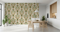 Art Nouveau Floral Interlace Wallpaper⁠