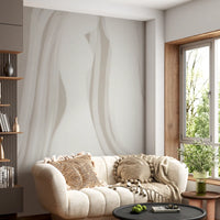 Flowing Brushstroke Hues Wall Mural