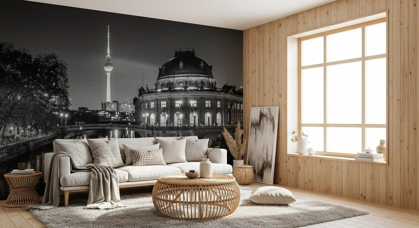 Berlin Metropolitan Night View Wall Mural