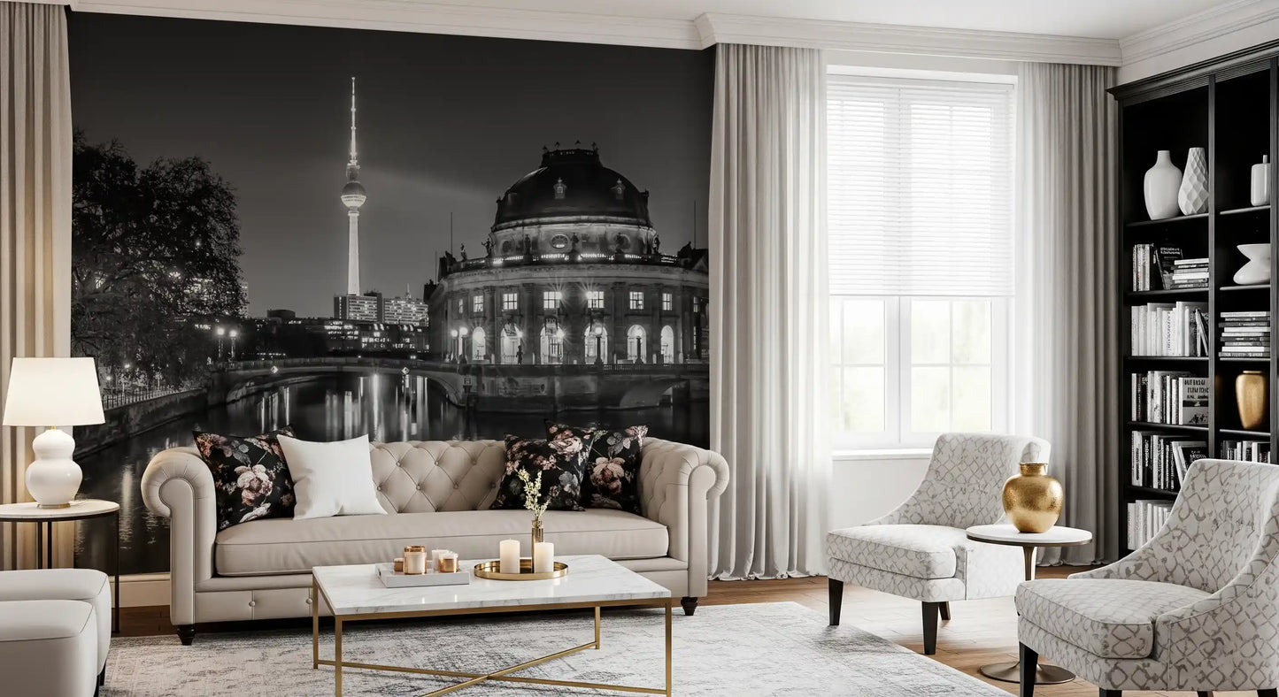 Berlin Metropolitan Night View Wall Mural