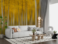 Golden Aspen Forest Motion Wall Mural