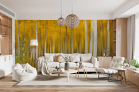 Golden Aspen Forest Motion Wall Mural