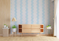 Coastal Breeze Vertical Lines Wall Mural