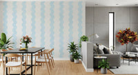 Coastal Breeze Vertical Lines Wall Mural
