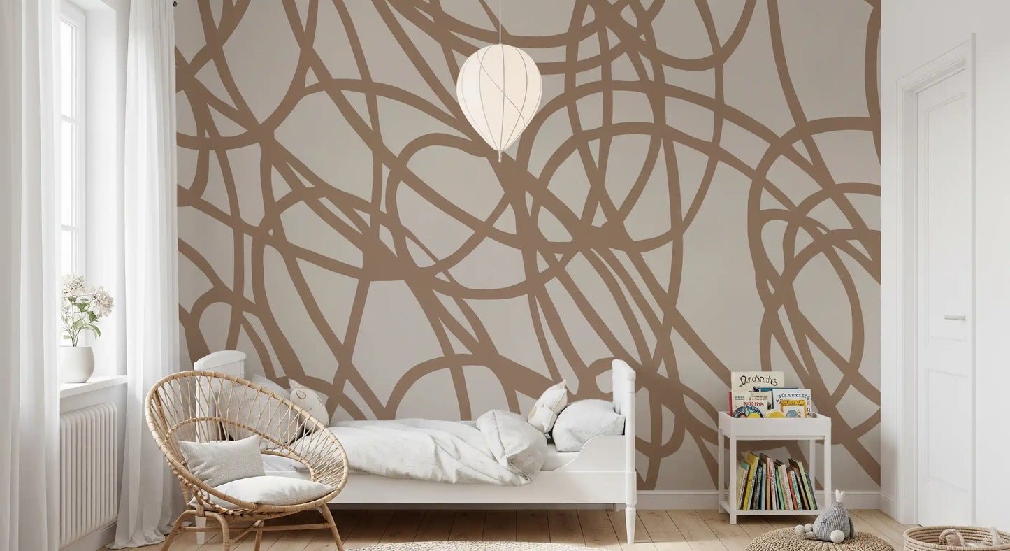 Abstract Swirl Pattern Wall Mural