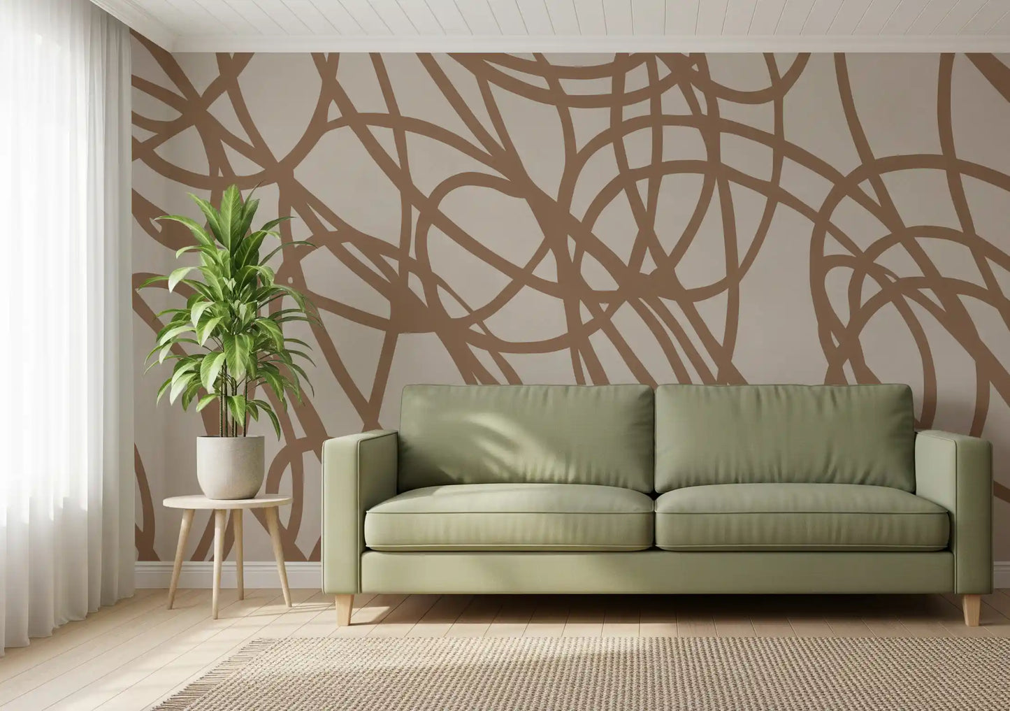 Abstract Swirl Pattern Wall Mural