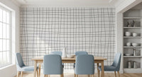 Minimalist Soft Grid Check Wall Mural