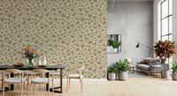 Japanese Maple Leaves - Soft Beiges Wallpaper⁠
