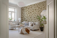 Japanese Maple Leaves - Soft Beiges Wallpaper⁠