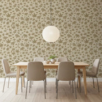 Japanese Maple Leaves - Soft Beiges Wallpaper⁠