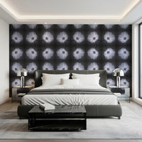 Monochrome Botanical Symmetry Wallpaper⁠