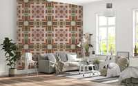 Rustic Brickwork Mosaic Wallpaper⁠