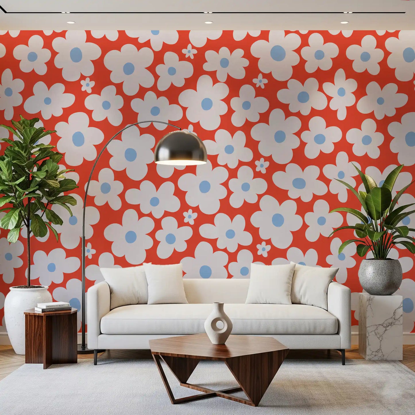 Sun-Kissed Petal Grove Wall Mural