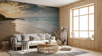 Golden Hour Coastal Tide Wall Mural