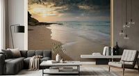 Golden Hour Coastal Tide Wall Mural